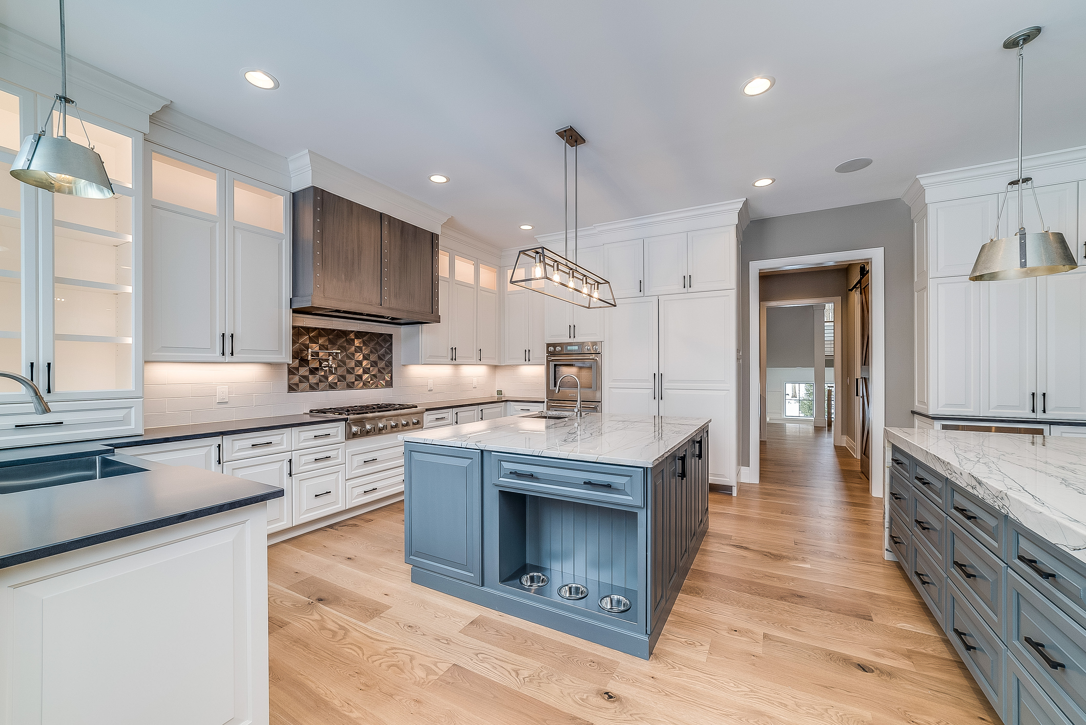 Open kitchen with island
